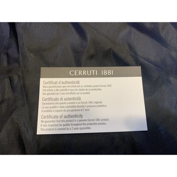Cerutti 1881 Travel Bag Black Leather New With Tags - Picture 5 of 7